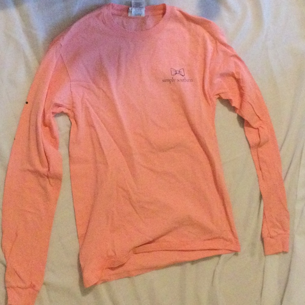 Women’s Simply Southern Salmon Long Sleeve